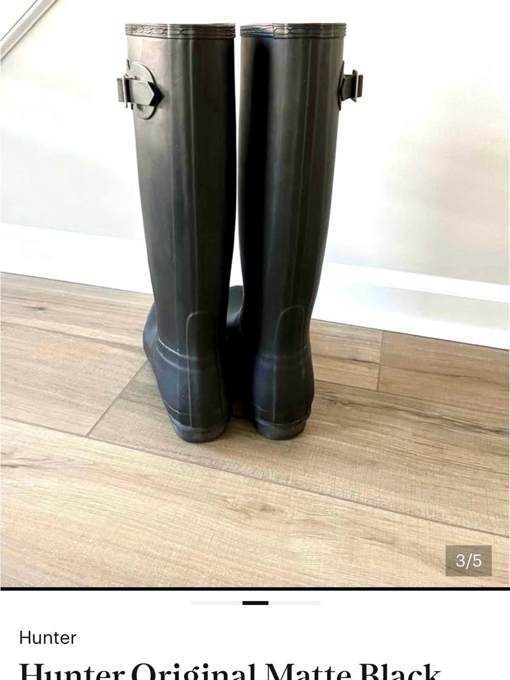 Boots - Hunter Tall Matte Black - Picture 2 of 12